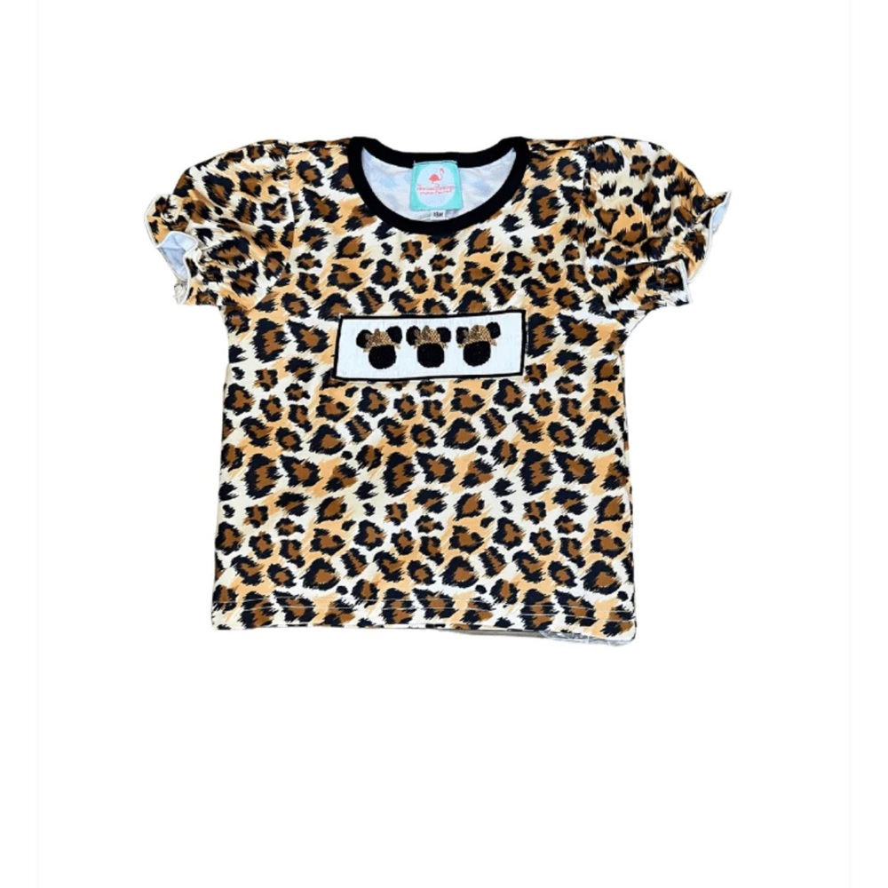 NWT The Smocked Flamingo Hand Smocked Safari Mouse Shirt